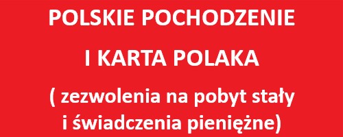 Odnośnik - okno dot. polskiego pochodzenia i karty polaka