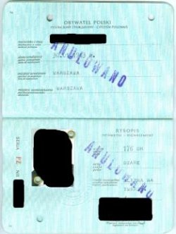  Paszport wydawany w latach 1991-1992