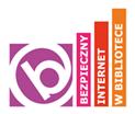  Logo kampanii "Biblioteka - miejsce bezpiecznego Internetu"