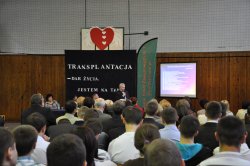  Spotkanie, zorganizowane w ramach "Partnerstwa dla transplantacji", w Zespole Szkół Zawodowych nr 1 w Nowym Dworze Mazowieckim, źródło: archiwum MKO