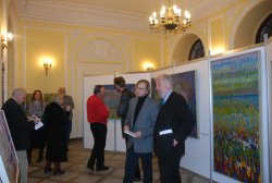  W trakcie wernisażu goście zachwycali się ciekawą kolorystyką obrazów Mirosława Bryżysa