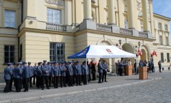  Uroczystości zorganizowano przed Komendą Stołeczną Policji.