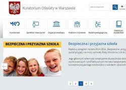  Nowa strona internetowa kuratorium oświaty w Warszawie (www.kuratorium.waw.pl).