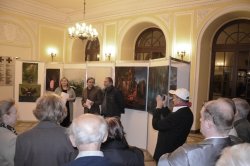  Otwarcie wystawy litewskich artystów "Jesienne barwy Wilna" w holu Mazowieckiego Urzędu Wojewódzkiego.
