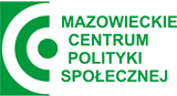  Logo Mazowieckiego Centrum Polityki Społecznej.