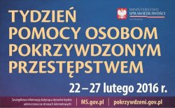  Tydzień Pomocy Osobom Pokrzywdzonym Przestępstwem (źródło: www.ms.gov.pl).