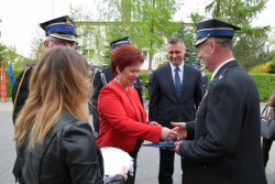  Uroczystość była okazją do wręczenia medali członkom Ochotniczej Straży Pożarnej.