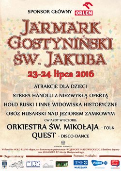  Plakat Jarmarku Gostynińskiego św. Jakuba.