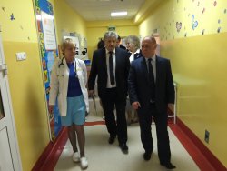  Wojewoda Mazowiecki odwiedza szpital powiatowy w Węgrowie.