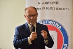 Na zdjęciu: Wojewoda Mazowiecki Zdzisław Sipiera podczas przemówienia 