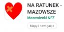 "Na ratunek" mapa i aplikacja na telefon od NFZ Mazowsze